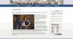 Desktop Screenshot of halifaxburnsclub.org