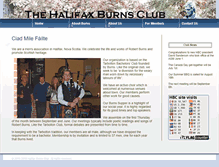 Tablet Screenshot of halifaxburnsclub.org